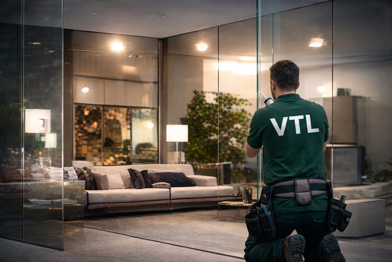 Vitrine commerce + feuillete SP10 a Nanterre