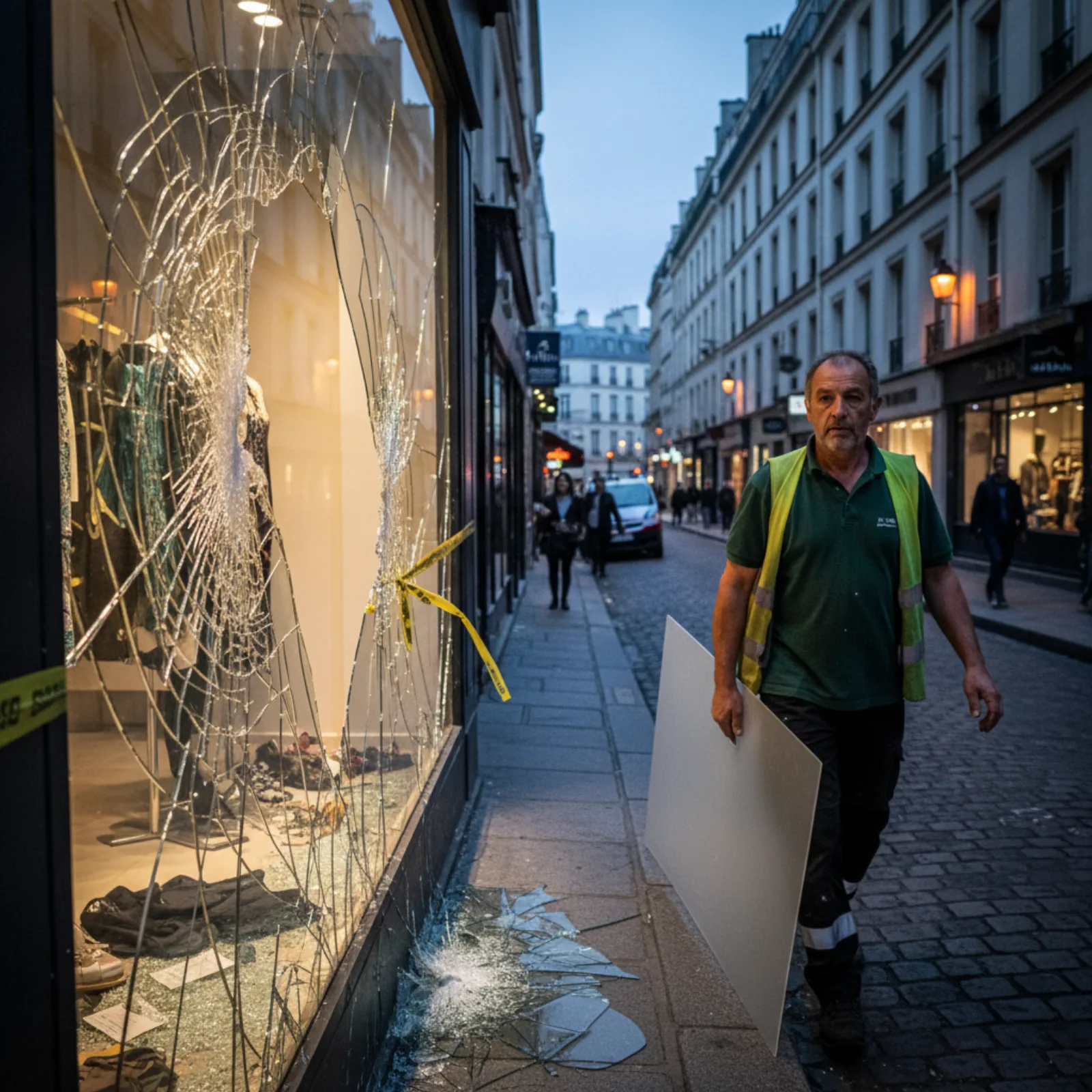 Chantier vitrier Nanterre - Remplacement vitrine commerce Remplacement vitrine commerce - Rue Maurice Thorez, Nanterre Centre